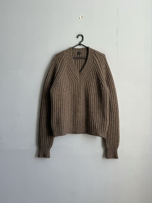 Мужской Jil Sander Свитер Коричневый Шерсть 50
