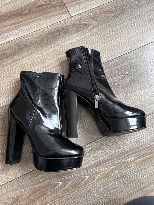 Женские Forever 21 Ботильоны Чёрные Кожа 37
