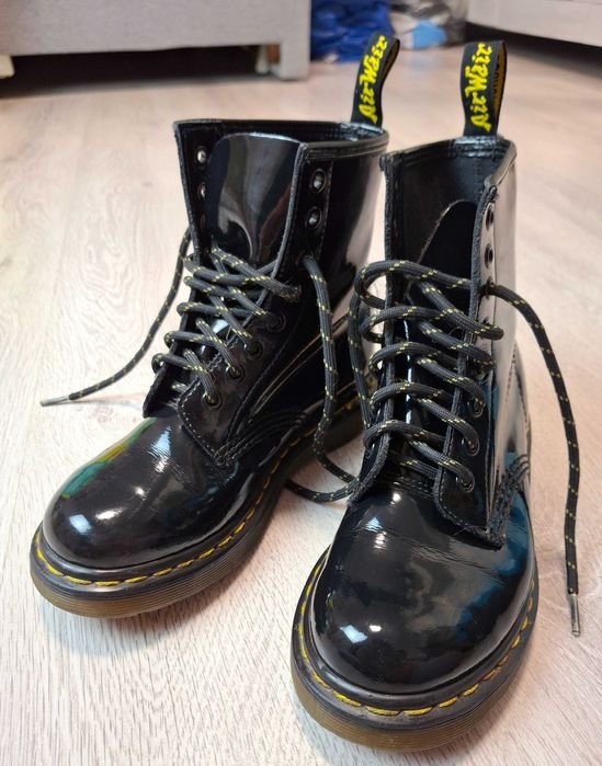 Donna Dr. Martens Stivali Neri Pelle 36