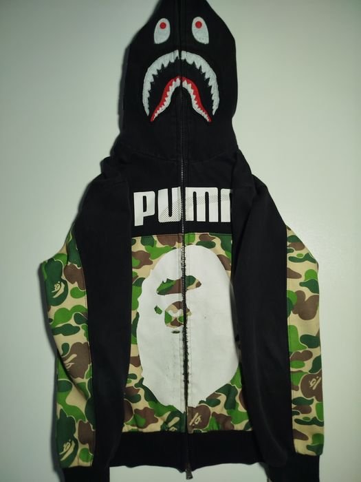 Мужской Bape Худи на молнии Різнокольоровий 36