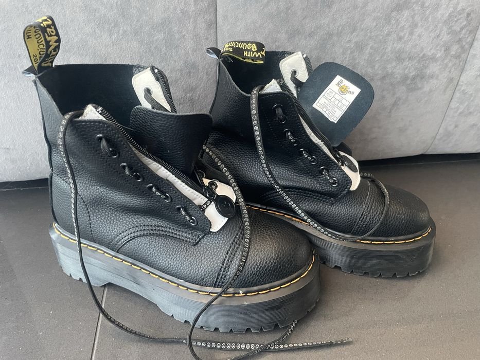 Donna Dr. Martens Stivali Neri Pelle 41