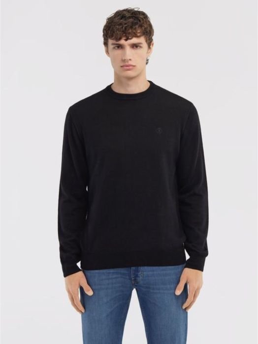 Uomo Roberto Cavalli Maglione Nero Lana 42