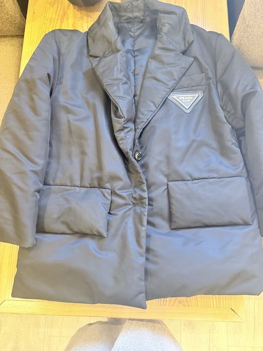 Men Prada Puffer Jacket Black 36