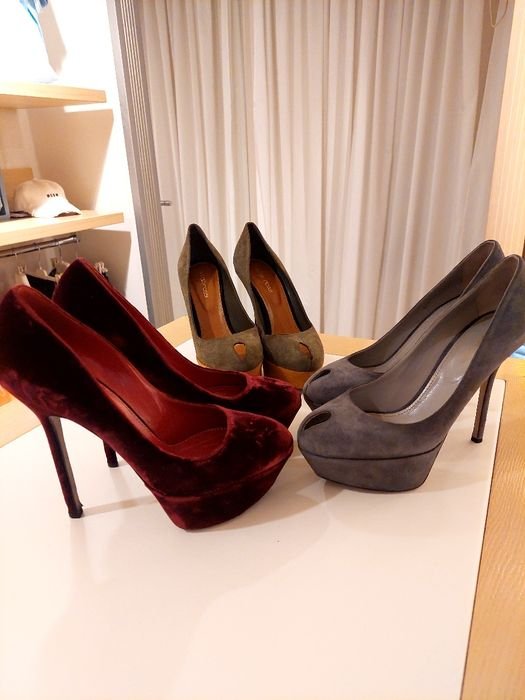 Femme Talons Gris Suède 37
