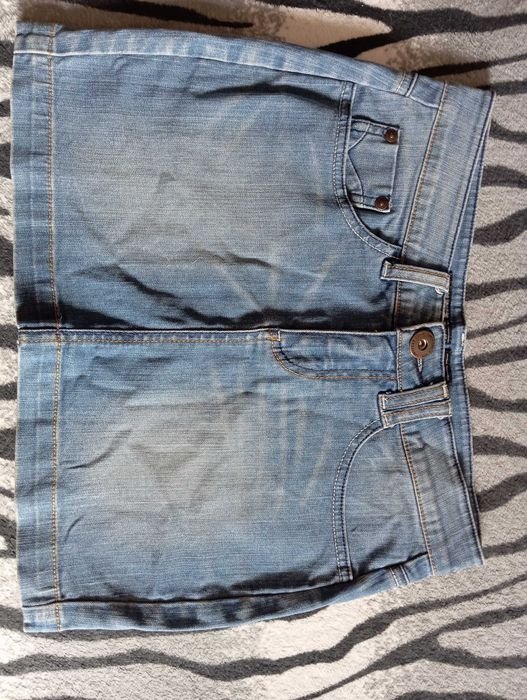 Damen Jeansrock Marineblau Sonstiges