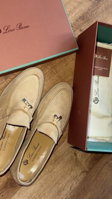 Herren Loro Piana Slipper Beige 39