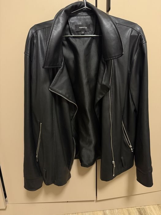 Herren KEEPMYSTYLE Jacke Schwarz Leder One size