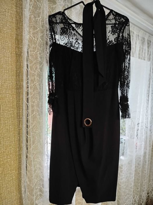 Damen Kleid Schwarz 44