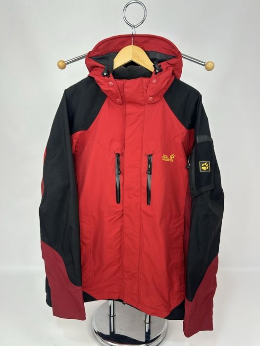 Men Jack Wolfskin Jacket Red-Black TEXAPORE 40