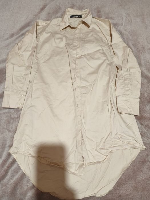 Women Dress Beige Cotton 34