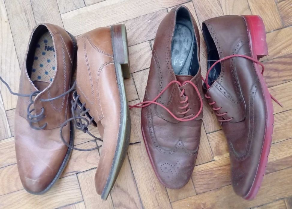 Homme Heels Marron Cuir 42.5