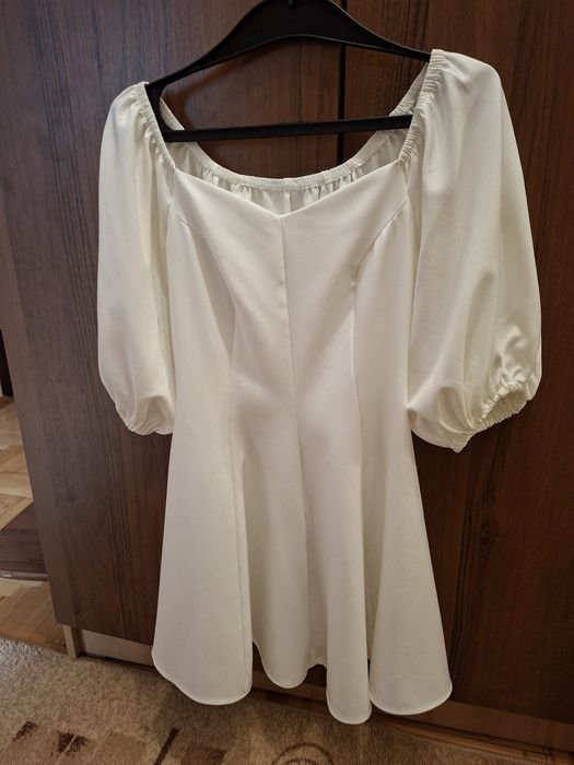 Damen Kleid Elfenbein 34