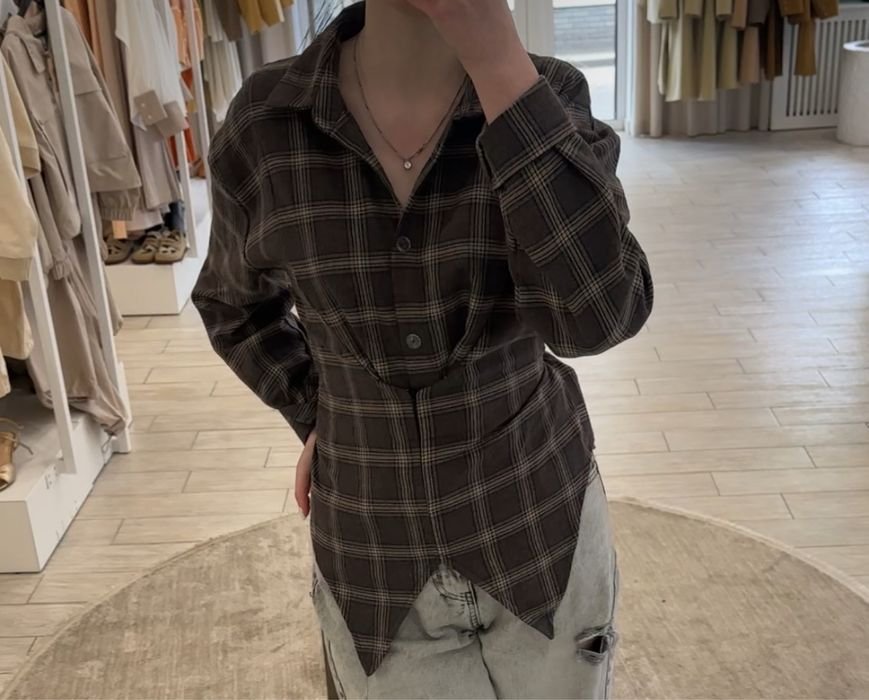 Women Shirt Brown 36