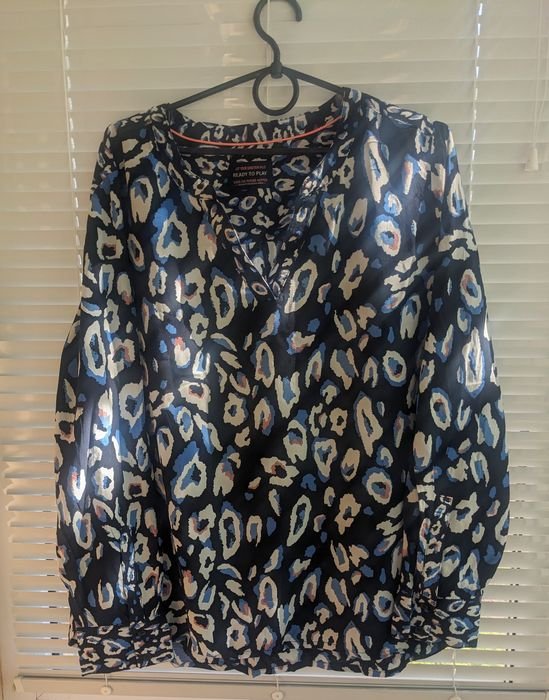 Damen Bluse Mehrfarbig Viskose 42