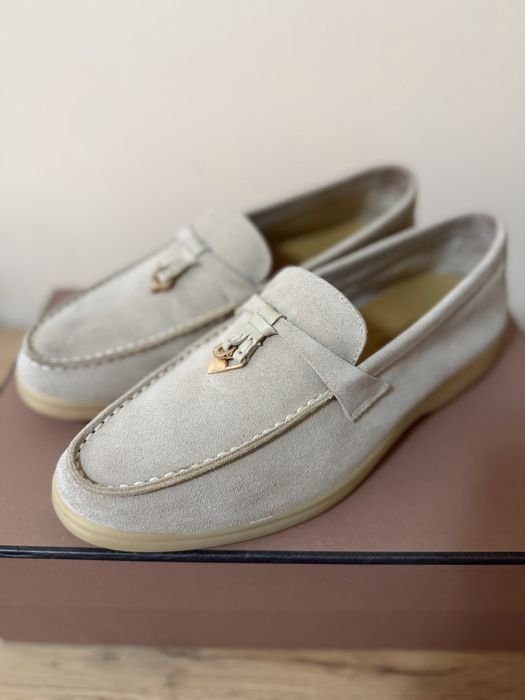 Damen Loafers Beige Wildleder 39