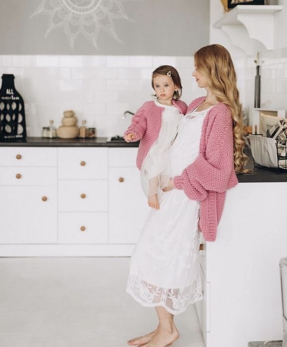 Damen Pullover Rosa Einheitsgröße