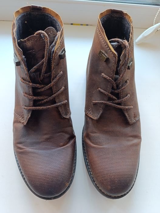 Uomo Bugatti Stivali Marrone Pelle 41