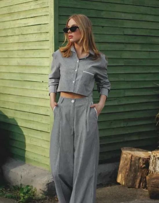 Femme Cher17 Costume Style Pyjama Gris M