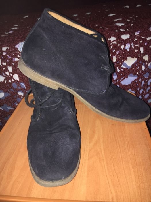 Herren NAVYBOOT Stiefel Schwarz Echtleder 42