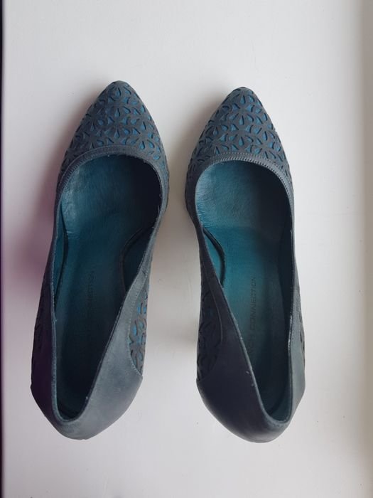 Женские French Connection Туфли Серый Текстиль 38