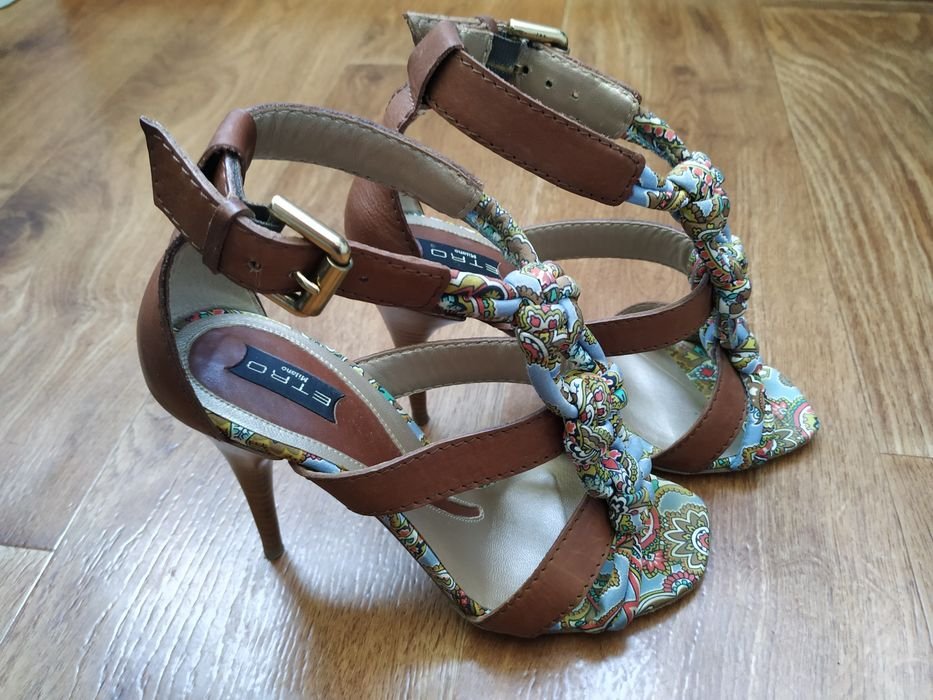 Donna ETRO Tacchi Nero Pelle 36