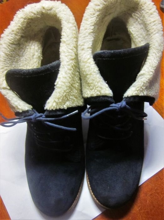 Femme Carlo Pazolini Bottes Bleu Foncé Suède 39