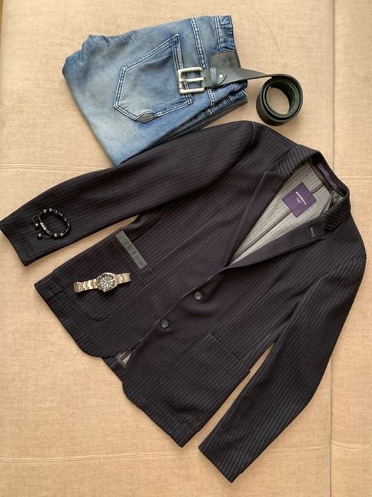 Homme Benvenuto Blazer Violet Tissu