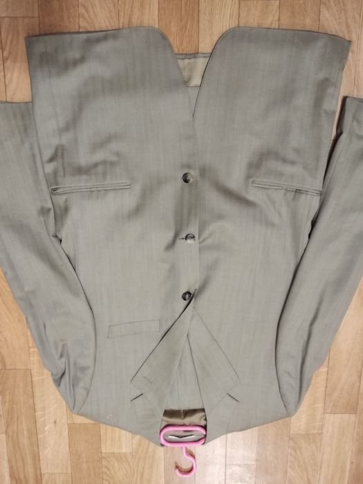 Uomo Canali Completo Grigio Lana 44