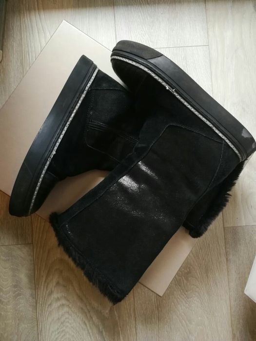 Women Carlo Pazolini Ankle Boots Black Leather 36