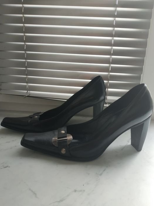 Женские Alberto Zago Туфли Чёрные Кожа 37.5