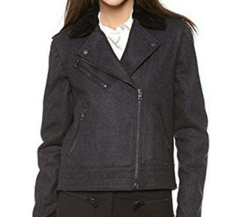 Женская rag&bone Авиатор-куртка Серая 36