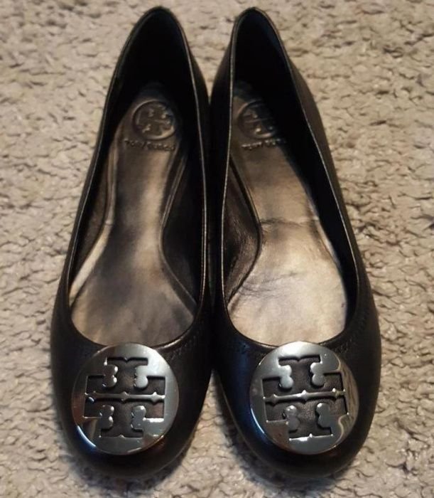 Женские Tory Burch Туфли Чёрные Кожаные 40