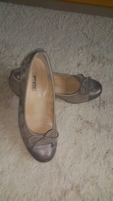 Женские Paul Green Туфли Серо-бежевые Замша 37