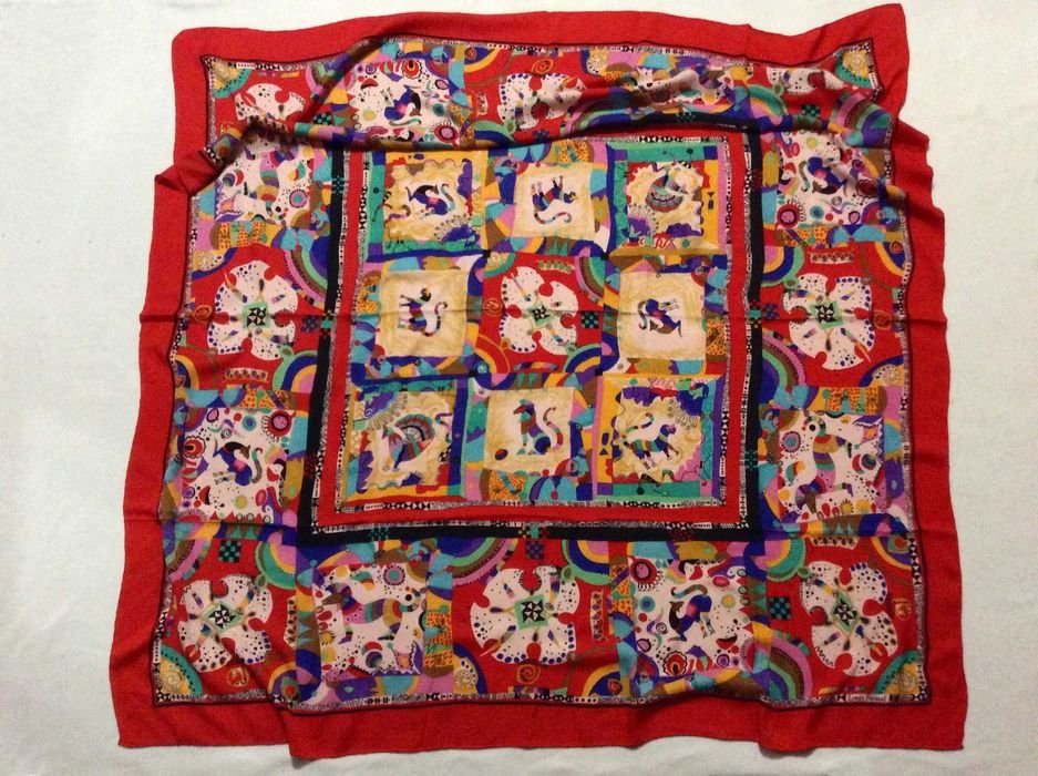 Unisexe Louis Feraud Écharpe Soie