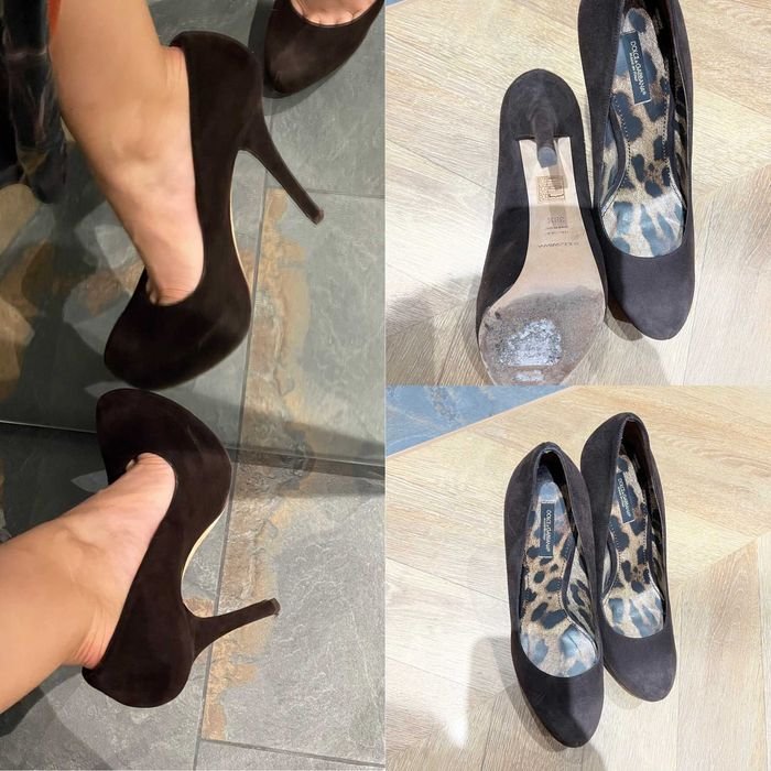 Donna Dolce Gabbana Tacchi Camoscio 39