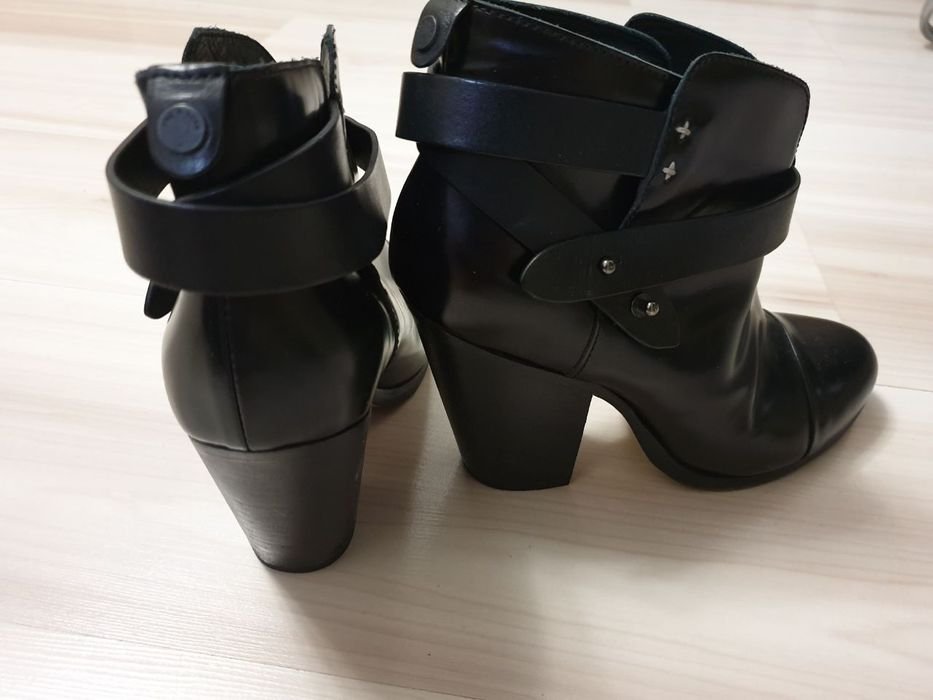 Женские Rag & Bone Ботинки Чёрная Кожа 38