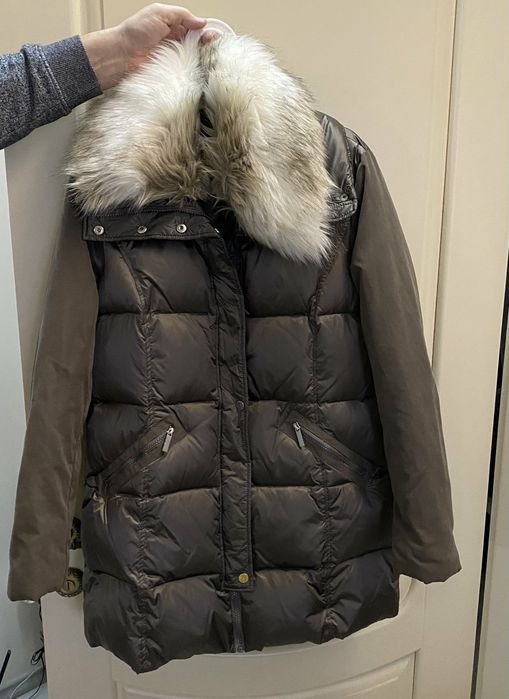 Женский French Connection Пуховик Тёмно-оливковый