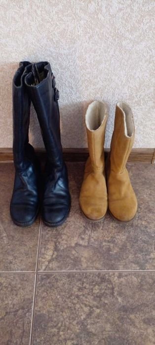 Femme Mexx Bottes d'Hiver Noires Cuir 37