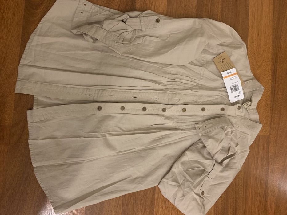 Women Woolrich Shirt Khaki Cotton S