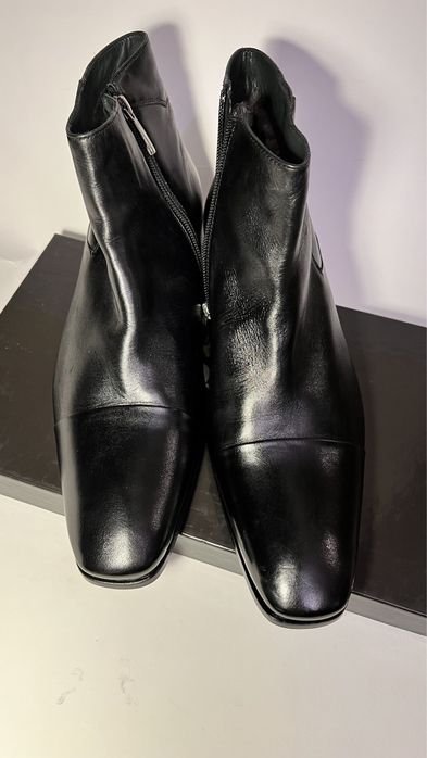Homme Gino Rossi Bottes Noires Cuir 43