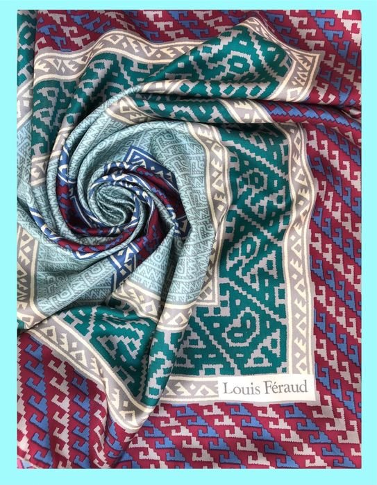 Unisex Louis Feraud Schal Seide 76x76 cm