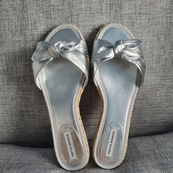 Donna Tabitha Simmons Sandali Argento Pelle 39