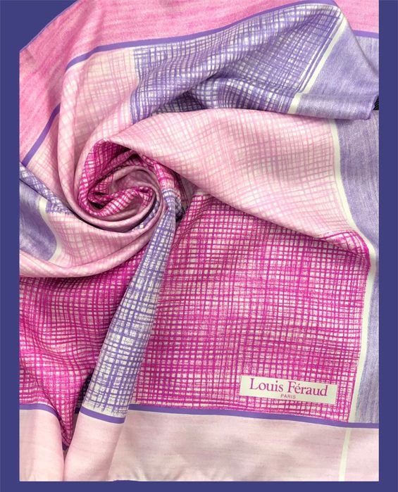 Unisex Louis Feraud Schal Seide 76x76 cm
