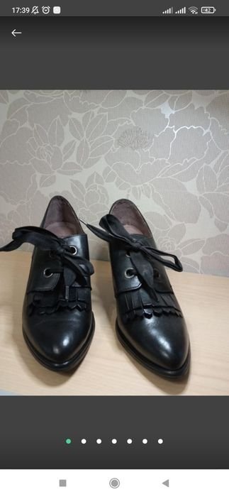 Женские Wonders Ботинки Чёрные Кожа 39