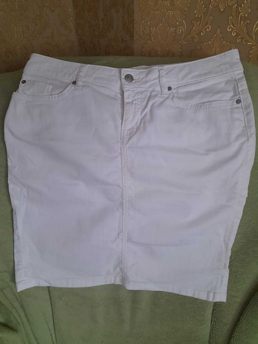 Women Tommy Hilfiger Skirt White Cotton S