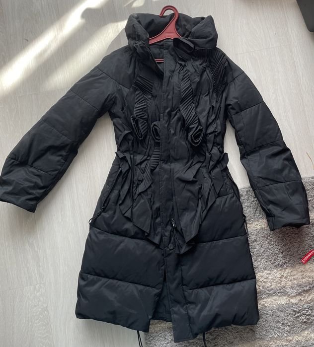 Мужской Ermanno Scervino Пуховик Чёрный 36