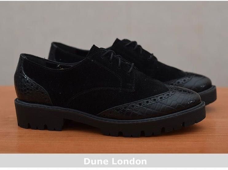 Donna Dune London Tacchi Nero Pelle 35.5