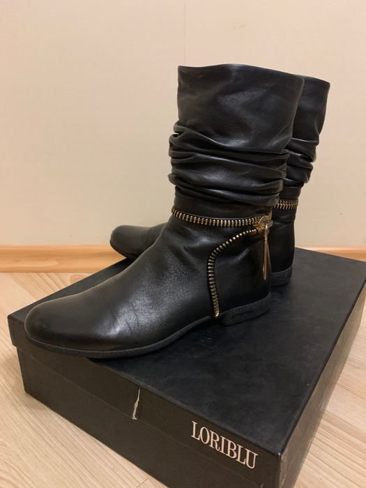 Женские Loriblu Ботинки Чёрные Кожа 38