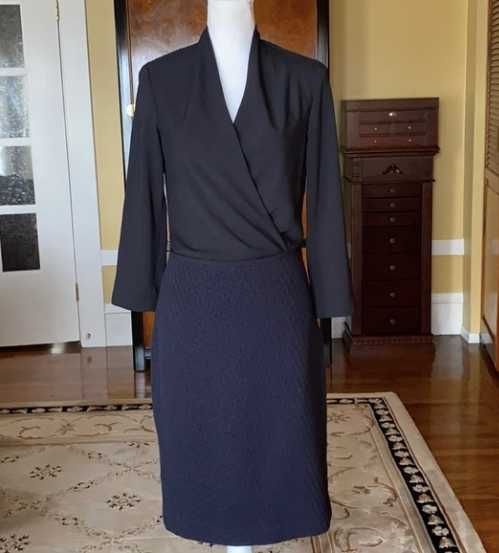 Женское The Row Платье Тёмно-синий 38