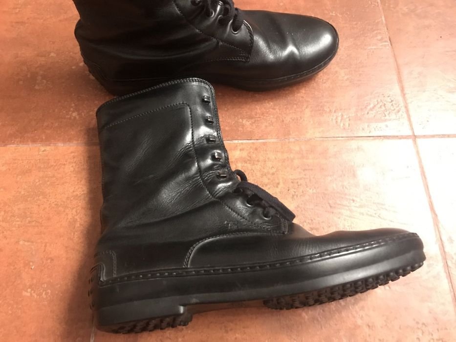 Женские Tods Ботинки Чёрные Кожа 40